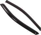 WD2-107 Dark Smoke 2 Pcs Set Window Visor (Outside Mount) Deflector Rain Guard Compatible with 2008-2016 Chrysler Town & Country
