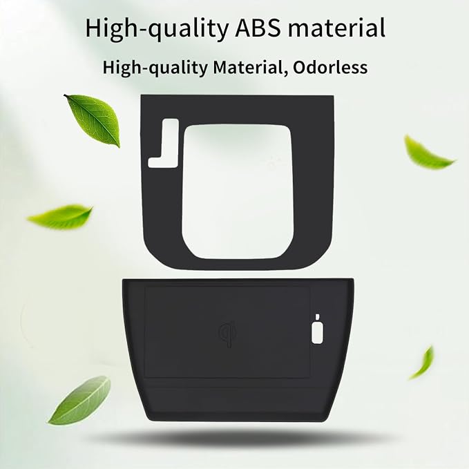 Center Console Wireless Charging Protective Mat and Center Console Cover Black fits for 2025 Forester Accessories Inserts Liner Anti-Slip Anti-Dust Waterproof Mats