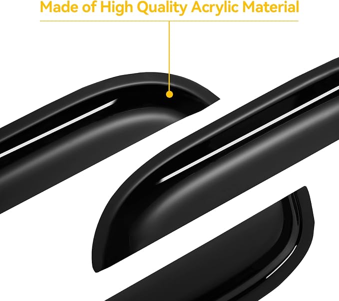 Window Visors Rain Guards for 1997 1998 1999 2000 2001 2002 2003 Ford F150 SuperCab, Window Vent Shade Wind Deflectors for 97 98 99 F250 Light Duty Extended Cab