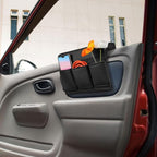 Car Window Armrest Storage Box – Leather Door Armrest Pad with Pocket, 8.5In Wide, Keeps Phone & Keys Organized, Easy Install & Clean, for Sedans, SUVs, Trucks