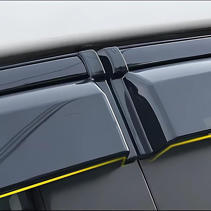 Window Visors Rain Guards for 2021-2025 Nissan Rogue S/SV/SL/Platinum | Window Wind Deflectors Vent Visors | Anti-UV & Noise Reduction | Easy Installation & Weatherproof Design