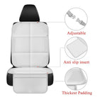Car Seat Protector for Child Car Seat, Durable 600D Fabric Waterproof Car Seat Cover with Thick Pad Non-Slip Backing，No Imprints (Light Gray-1 pc)