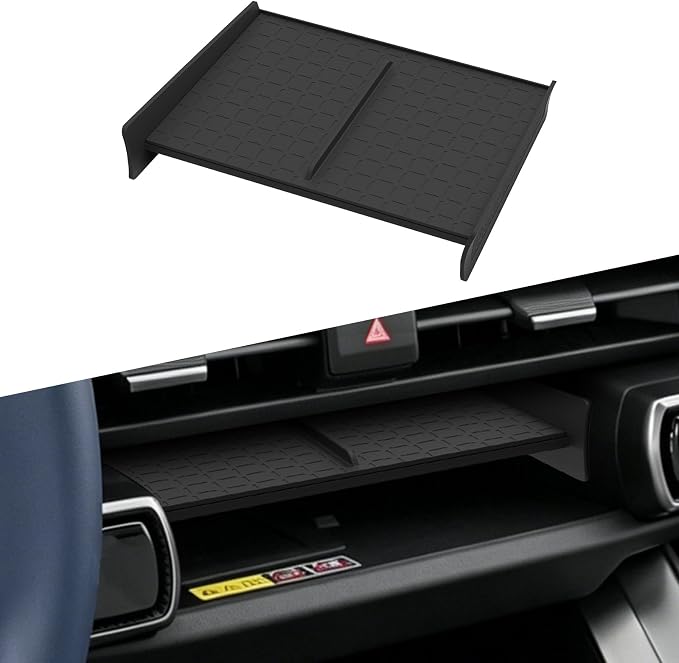 Center Console Organizer for Toyota RAV4 2026 Central Control Storage Box Insert Tray ABS and PVC Interior Auto Accessories Black 2PCS/Set