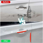 4pcs Car Door Edge Guards Protectors Silicone Anti-Collision Side Doors Edge Protector Trim Strip Anti-Scratch Universal Vehicle Exterior Accessories for Car SUV Pickup Truck, Red