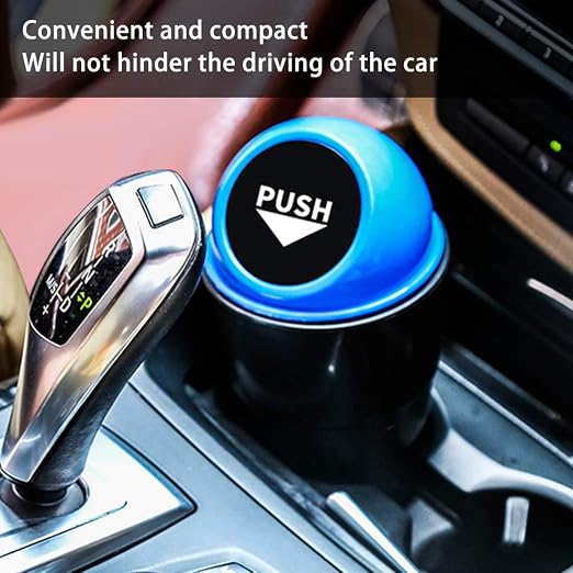 Cup Holder Trash Can, Leakproof Car Trash Can with Lid, Trash Bin for Car Accessories, Mini Garbage Bin Organizer for Automotive Office Home Kitchen, Applicable to Women and Men