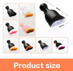 Car Interior Detailing Brush,Soft Bristle Cleaning Brush Car Detailing Brush Dusting Brush,Car Interior Cleaning Tool,Auto Detail Brush Car Dash Duster Brush (Black&Pink with Cap)