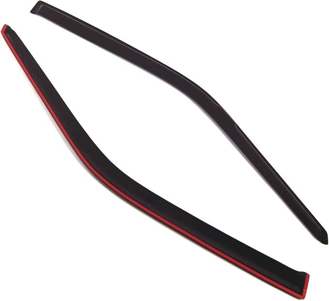 Outside Mount Window Vent Visors Rain Guards Compatible with Honda Accord Coupe 1990-1993 | Side Window Wind Deflectors Rain Shields | Smoke Tinted, 2 Pcs Set, DGWV-212