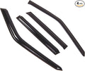 Outside Mount Window Vent Visors Rain Guards Compatible with Volvo S70 1998-2000 | Side Window Wind Deflectors Rain Shields | Smoke Tinted, 4 Pcs Set, DGWV-750