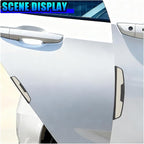 Craedli 4PCS Car Door Edge Guards Protector, Anti-Scratch Car Door Self Adhesive Anti-Collision Trim Strip Auto Side Door Protector, Universal Auto Body Bumper Guard for Cars SUV Truck (White&Grey)