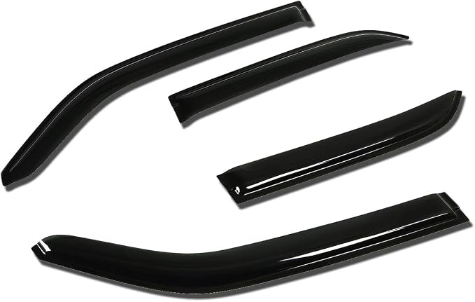 Replacement for Chrysler 300/Dodge Magnum 4pcs Window Vent Visor Deflector Rain Guard (Dark Smoke)