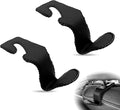 Automotive Universal 2PCS Leather Headrest Hooks, for Car Keep Purses Bags Coats and Groceries Secure Universal Fit for Most Vehicles, Black