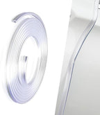 Car Door Edge Guard, 16.4 Ft U-shaped Anti-collision Protective Trim with Inner Grip Line, Flexible Cuttable Seal Strip for Door Hood Trunk, Self-adhesive Accessory for Cars (Transparent)