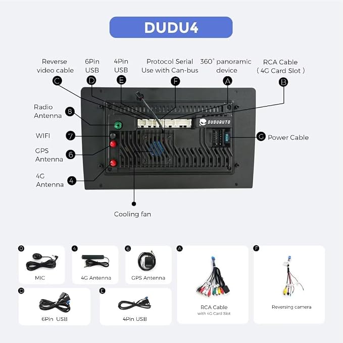 DUDUAUTO DUDU4 Android 13 Car Stereo for Hyundai Rohens Coupe Genesis Coupe 2012 9.5 inch Carplay Touch Screen Car Head Unit, 4G RAM 64G ROM