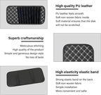 2PCS Car CD Visor Storage Cases, Sun Visor Organizer Disc Holder with 10 DVD Storage Sleeves, Vehicle Sunshade Anti-Scratch Leather CD Case Wallet for Car Truck SUV (White)