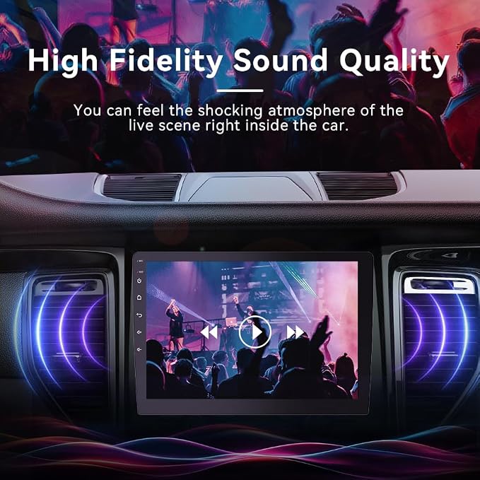 10.1 Inch Double din car Screen,with wireles CarPlay and Android Auto,HD Touch Screen Car Stereo with Mirror Link, Bluetooth 5.0, Backup Camera, AUX,FM/AM Transmitter|Double din carplay Radio