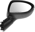 Passenger Side Power Heated Mirror Paint to Match Smooth Black Power Folding Compatible with 2012-2014 Kia Rio KI1321166