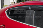 Replacement for 2019-Present Mazda 3 Models | EOS Visors Tape-On JDM Mugen Style Side Vents Window Visor Rain Guard Deflectors