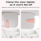 Sunglass Holder for Car Visor, Pink, 2 Packs | Suede Cloth, Magnetic, Organizer for Car Accessories