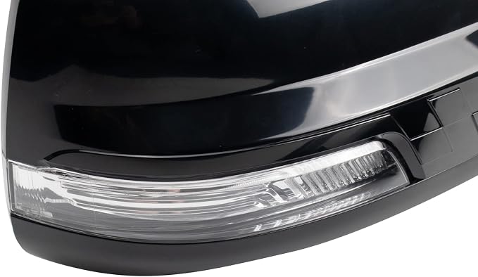 Passenger Side Power Folding Mirror Heated Memory Blind Spot Indicator Smooth Black Compatible with 2019-2022 Ram 1500 CH1321477