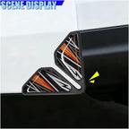 Craedli 2PCS Sport Style Car Door Edge Protector, Anti-Collision Automotive Door Corner Guards, Universal Self-Adhesive Vehicle Exterior Decoration Accessories for Car, Truck, SUV (Orange)