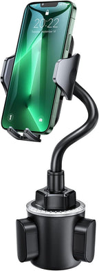 Military-Grade Cup Holder Phone Holder, [Solidest Metal Gooseneck] Universal Cup Phone Holders for Your Car Truck Golf, 360° Adjustable Cup Holder Cell Phone Mount for iPhone Samsung Google