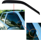 Extra Durable Tape-on Auto Window Visor, Fit 2000-2006 Chevrolet Tahoe/GMC Yukon, 2001-2006 Yukon Denali, 2002-2006 Cadillac Escalade (Standard), Original Rain Guard Deflector, Smoke, 4Pcs