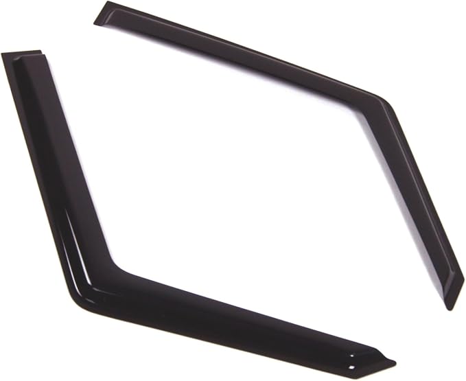 WD2-702 Dark Smoke 2 Pcs Set Window Visor (Outside Mount) Deflector Rain Guard Compatible with 1994-1997 Land Defender 90