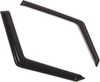 WD2-702 Dark Smoke 2 Pcs Set Window Visor (Outside Mount) Deflector Rain Guard Compatible with 1994-1997 Land Defender 90