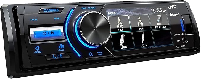 KD-X560BT - Digital Media Car & Marine Bluetooth Receiver iPhone/Android/USB/AUX Car Stereo with Rear Camera Input