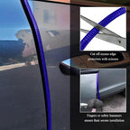 16.4Ft(5M) Car Door Edge Guards, Car Door Protector, U Shape Edge Trim Rubber Anti-Collision Seal Protector, No Glue Required Auto Entry Guard Seal Strips Fit for Trucks SUVs Sedans (Blue)