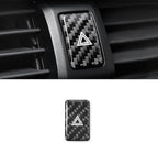 Warning Lights Button Sticker Carbon Fiber Black | Compatible with Honda 10th Gen Civic 2017-2021 Center Console Decal Car Interior Accessories
