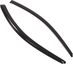 WD2-560 Dark Smoke 2 Pcs Set Window Visor (Outside Mount) Deflector Rain Guard Compatible with 2002-2006 Acura RSX