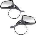 Driver and Passenger Side Mirror Assembly Set Power Chrome 3-Pin for 1992-1996 Ford Bronco 1992-1997 F-150 1992-1996 F-250 without Performance Package