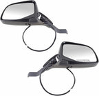 Driver and Passenger Side Mirror Assembly Set Power Chrome 3-Pin for 1992-1996 Ford Bronco 1992-1997 F-150 1992-1996 F-250 without Performance Package
