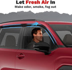 Forester Rain Guards - Window Visors for Subaru Forester 2025 2026, Outside-Mount Tape-On Side Window Wind Deflectors for Forester Accessories, Vent Visors Shades Rainproof 4PCS