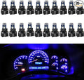 74 Led Bulb Dash Lights Mini T5 2721 27 37 286 Wedge PC74 Twist Socket Automotive Instrument Panel Gauge Light Kits Cluster Shift Indicator Interior Bulbs 12V Blue Pack of 20