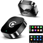 USB C Wireless CarPlay & Android Auto Adapter, Wired to Wireless Dongle | Plug & Play Compatible with iPhone & Android Smartphones,WiFi 6.0 Stable Connection & No Latency.