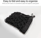 Car Rear Cargo Net, Adjustable Elastic Storage Organizer Net, Trunk Cargo Storage Net, Universal Fit for Car, Vehicle, SUV (35.4" x 11.8")