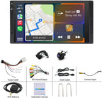 6.83in Car Stereo for Mercury Grand Marquis (1995-2011) Base Trim w/WiFi/GPS Navigation/Bluetooth w/Carplay Android Auto Touchscreen Car Radio Receiver w/Backup Camera, Android 14, 2+32GB