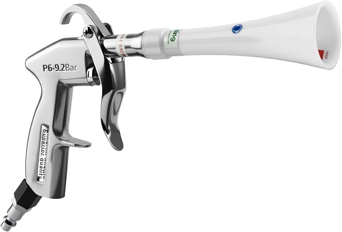 Tornado Dry Cleaning Gun with Brass Adjustable Air Flow Nozzle,Air Blower Gun Quickly Blasts Dirt and Dust from Surface Works with Air Compressor