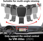 Car Phone Holder for VW Atlas 2024 2025 2026，Atlas Cross 2024 2025 2026 Auto Accessories Navigation Bracket Interior Decoration Screen Mobile Cell Phone Mount case