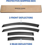 Window Visors Rain Guards Shield for 2000-2006 Nissan Sentra, Out-Channel Window Vent Wind Deflectors Visors Shades for 00-06 Nissan Sentra