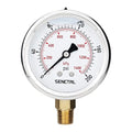 0-200 Psi Glycerin Liquid Filled Pressure Gauge, 2.5" Dial Size, 1/4" NPT Lower Mount, Stainless Steel Case, for Water Oil Pressure Test in Pipe Pool Pump Sand Filter Air Compressor