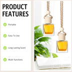 100 Pcs Car Air Fresheners Diffuser with Wooden Cap Empty Aromatherapy Diffuser Clear Car Fragrance Holder Pendant Hanging Perfume Fresheners Bottles for Decor(Cube,Clear)