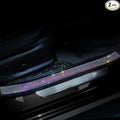 Car Door Sill Protector with Bling Rhinestones 2PCS Car Door Edge Guard Door Sill Scuff Cover Protectors Anti-Scratch Strip Sticker Car Door Bumper Protector 1.96"x 23.62" (Colorful)