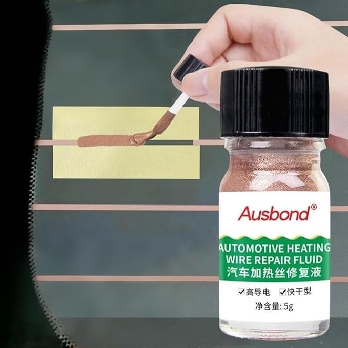 Copper Conductive Paint Repair Rear Defroster (Rear Window Defogger Repair Kit)-Extremely High Conductivity,Cures At Room Temperature,Diy Repair Quick And Hassle-Free,Corrosion Resistant,Does Not Oxidize