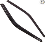 Outside Mount Window Vent Visors Rain Guards Compatible with Honda Accord Coupe 1990-1993 | Side Window Wind Deflectors Rain Shields | Smoke Tinted, 2 Pcs Set, DGWV-212