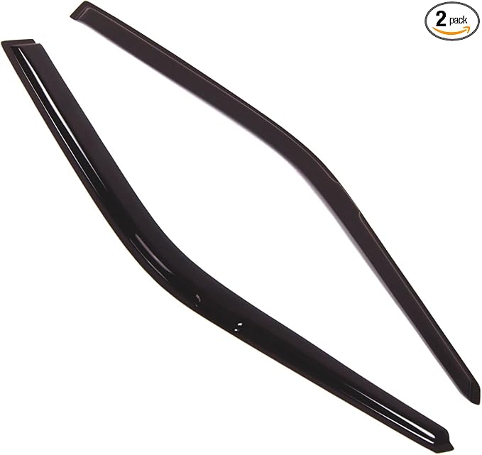 Outside Mount Window Vent Visors Rain Guards Compatible with Honda Accord Coupe 1990-1993 | Side Window Wind Deflectors Rain Shields | Smoke Tinted, 2 Pcs Set, DGWV-212
