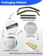 in-Channel Window Rain Guards Fit for Truck Dodge RAM 2500 3500 2019-2026 Crew Cab, Extra Durable Visors Vent Visors Window Deflector Vent Shades Car Accessories -4 pcs