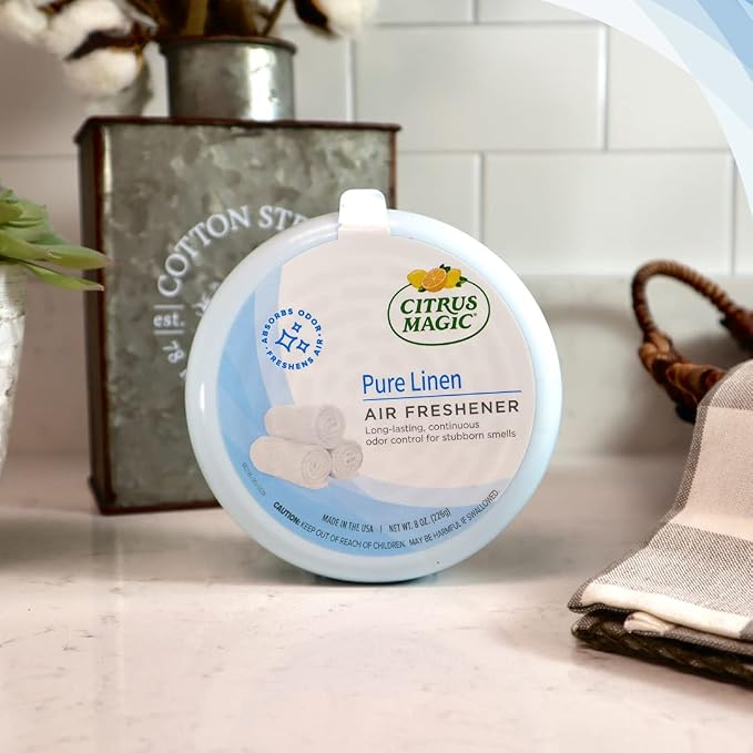 Odor Absorbing Solid Air Freshener, Pure Linen, 8-Ounce, Pack of 1